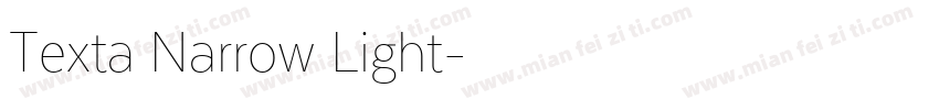 Texta Narrow Light字体转换